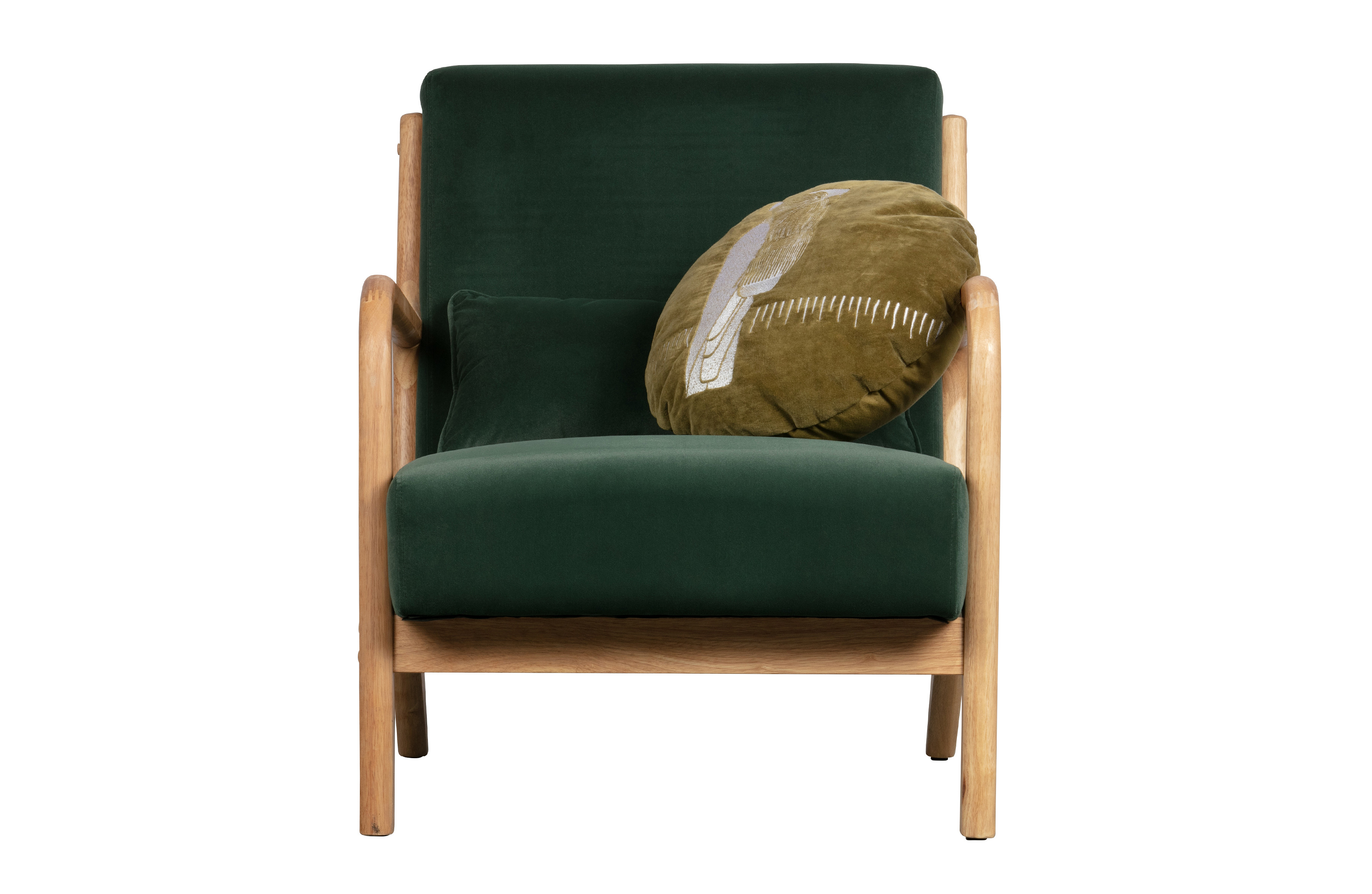 Fauteuil Mark fluweel groen huren? Huur bij KeyPro meubelhuur!