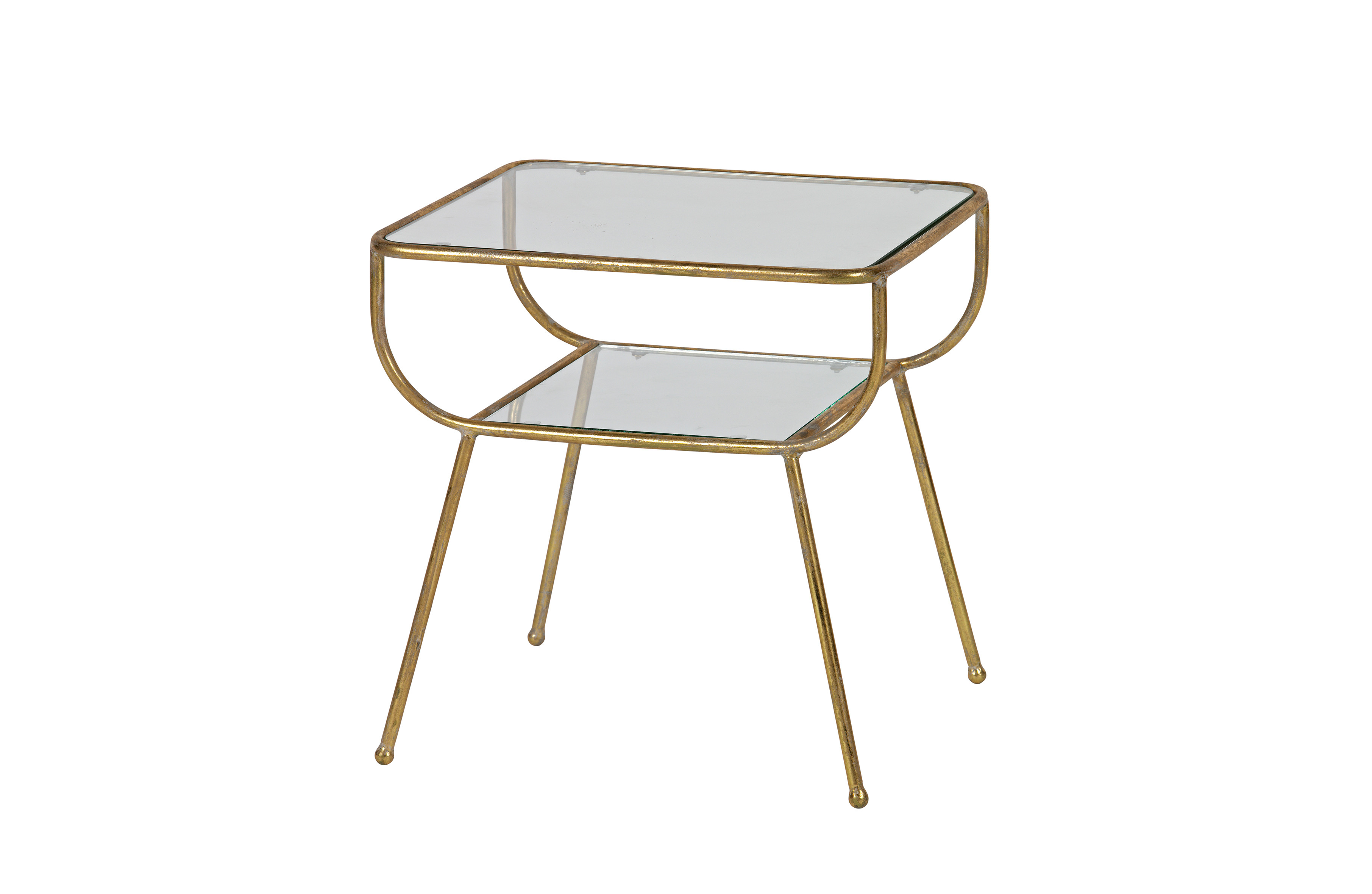 Rent a Side table Amazing metalglass antique brass? Rent at KeyPro furniture rental!