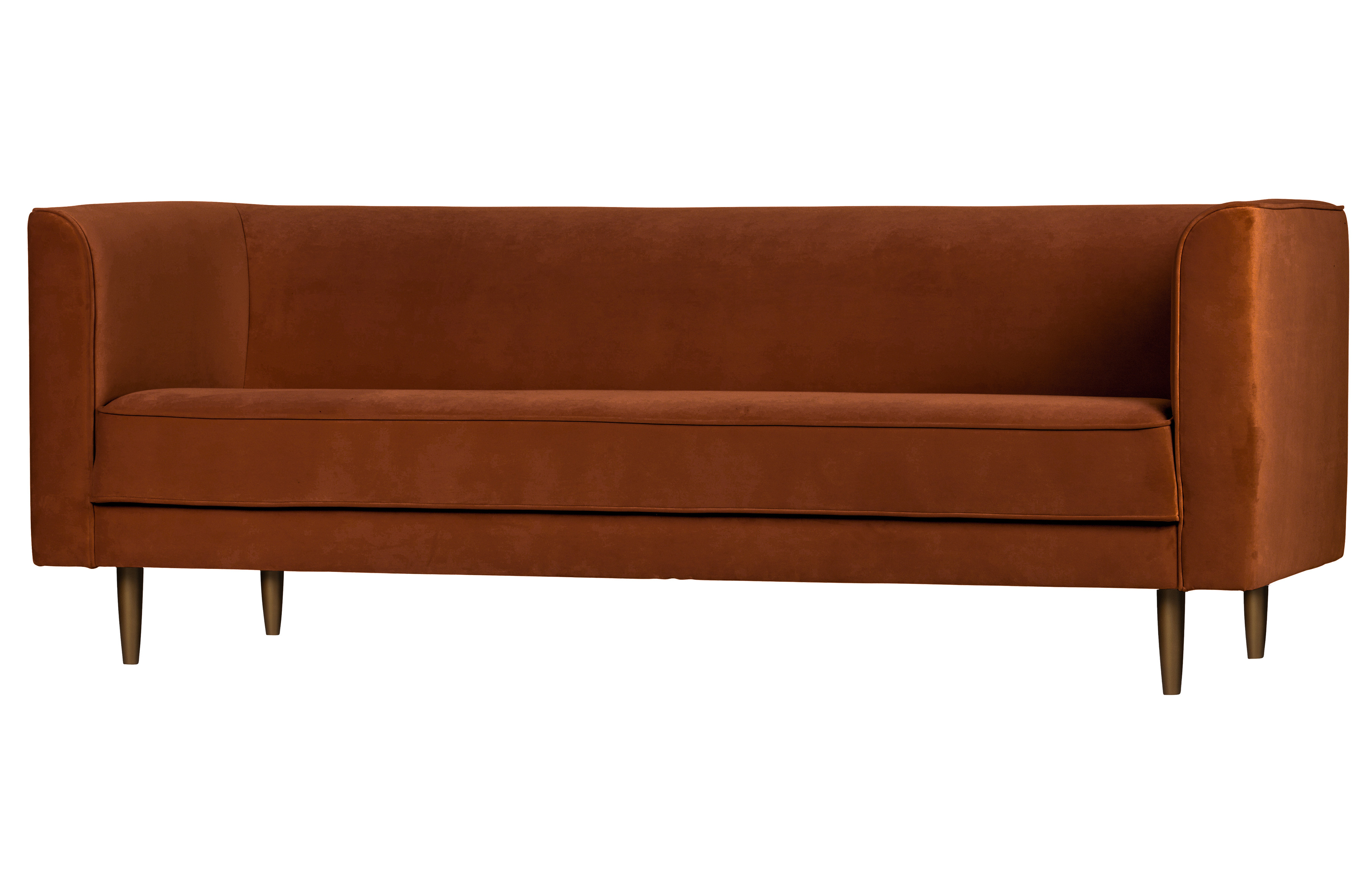 Rent a Sofa 3 seater Studio velvet rust? Rent at KeyPro furniture rental!