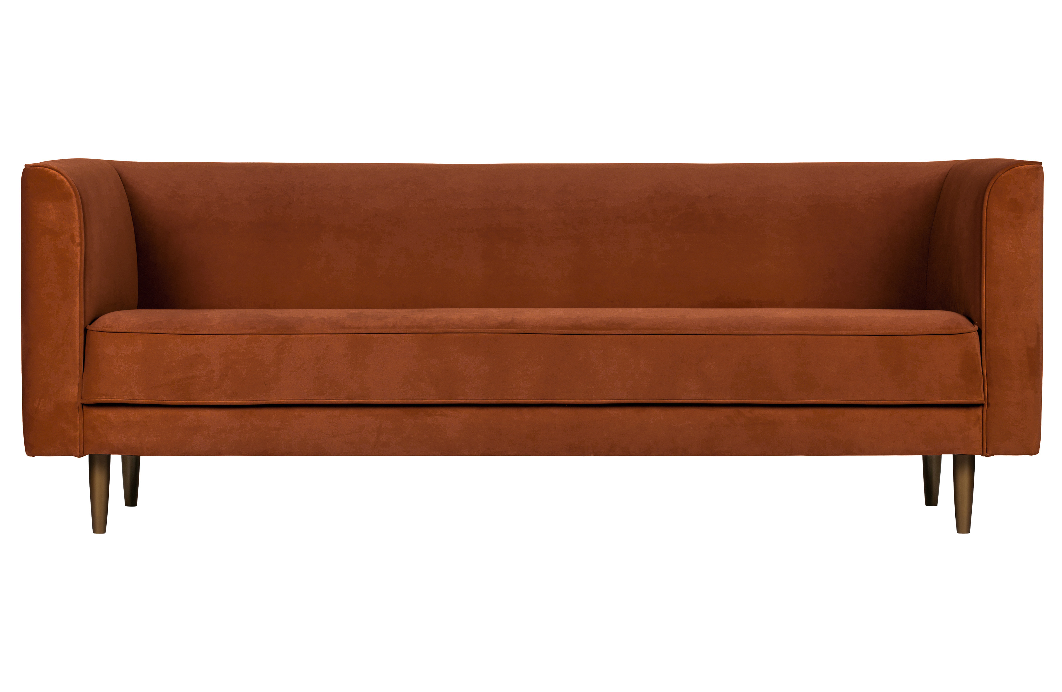 Rent a Sofa 3 seater Studio velvet rust? Rent at KeyPro furniture rental!