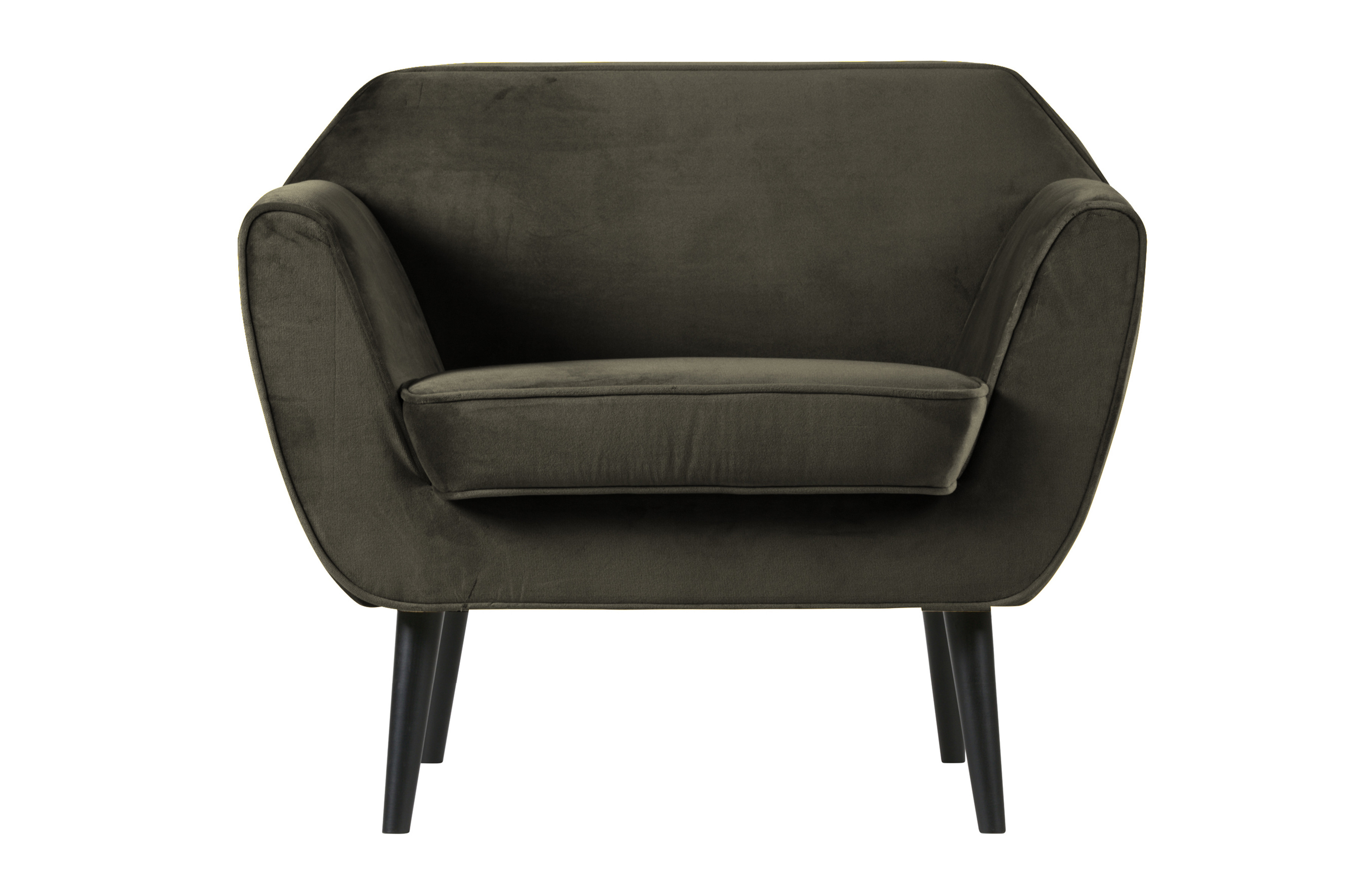 Fauteuil Rocco fluweel warm groen huren? Huur bij KeyPro meubelhuur!