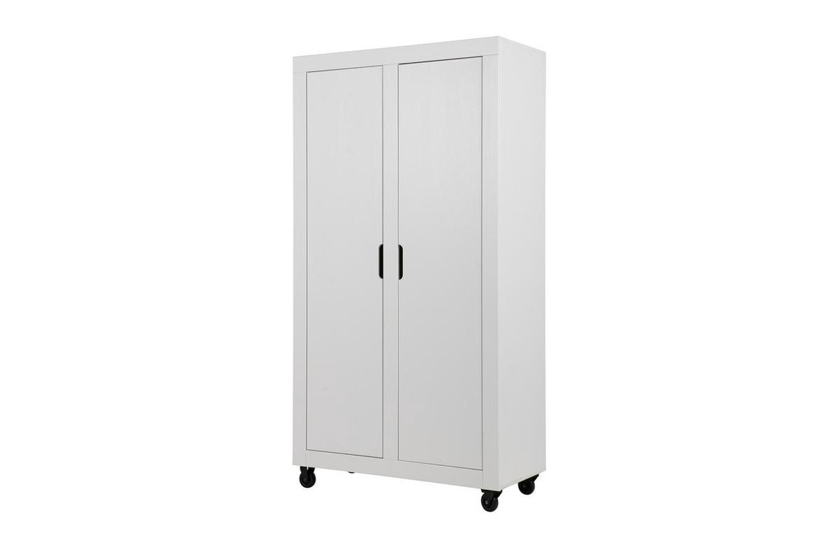 Kleiderschrank Elon 2drs wei mieten? Mieten Sie bei KeyPro Möbelverleih!