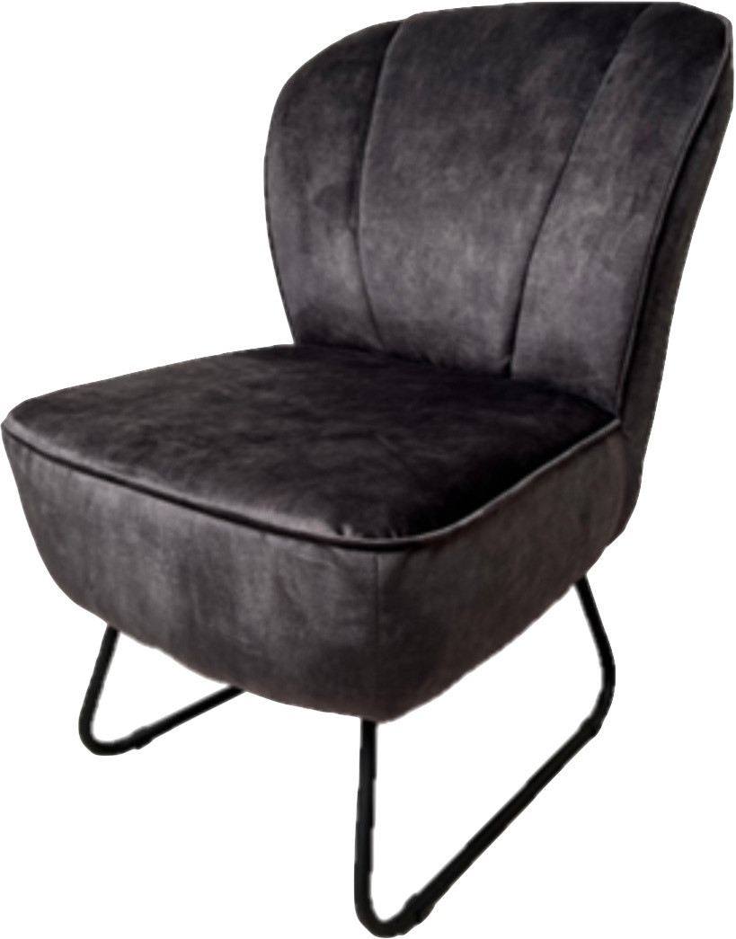 Fauteuil Eddy Velvet antraciet huren? Huur bij KeyPro meubelhuur!