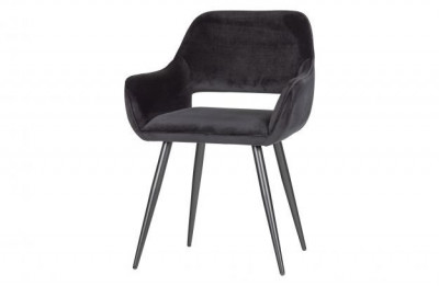 Rent a Dining chair Jelle velvet black? Rent at KeyPro furniture rental!